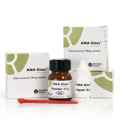 Material dental vidrio ionómero - ANA Glass™ - Nordiska Dental AB   - para restauración dental / en polvo / líquido