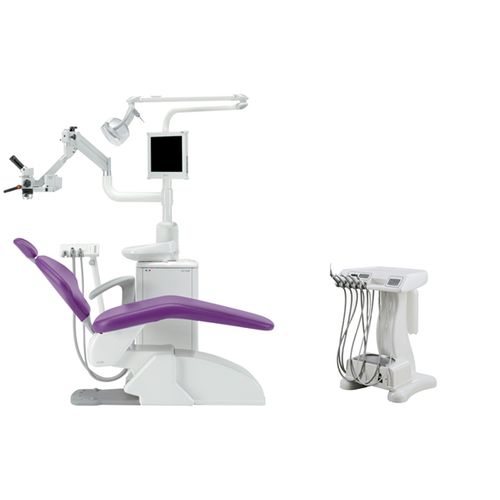 Unidad dental compacta - Universal ML Cart - O.M.S. S.p.A. OFFICINE MECCANICHE SPECIALIZZATE   - con monitor / con portainstrumentos / con luz LED