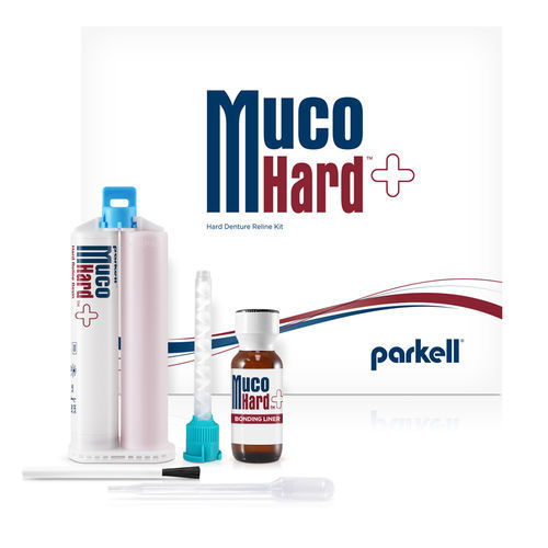 Material dental de fibra acrílica - MucoHard™ - Parkell Inc.   - de resina / para restauración dental / líquido