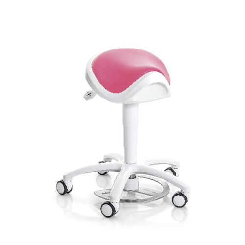 Taburete para odontología - Planmeca Olo™ - Planmeca - de altura variable / giratorio / con ruedas