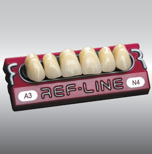 Prótesis dental de fibra acrílica - REF-LINE  - POLIDENT d.o.o.   - de los dientes anteriores / para dientes posteriores