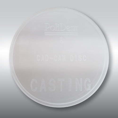 Material dental de PMMA - CASTING  DISC - POLIDENT d.o.o.   - CAD CAM / para la fundición de metales / de fresado