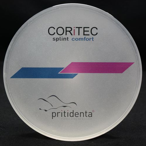 Material dental de termoplástico - CORiTEC splint comfort - pritidenta GmbH - para restauración dental / CAD CAM / de fresado