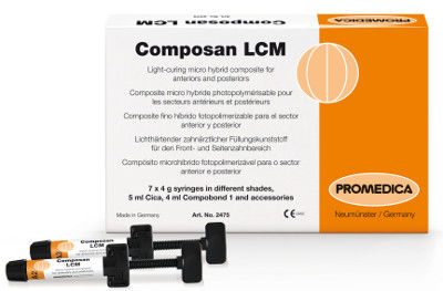 Material dental de composite híbrido - Composan LCM - Promedica Dental Material GmbH   - para corona / para inlays dentales / para la obturación de canales