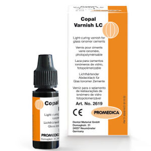 Material dental de barniz con fluoruro - Copal Varnish LC - Promedica Dental Material GmbH   - para sellado de canales / líquido / fotopolimerizable