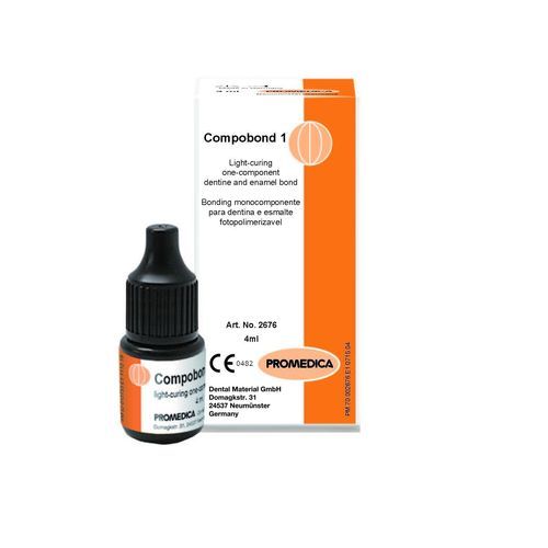 Adhesivo dental para restauración dental - Compobond 1 - Promedica Dental Material GmbH   - fotopolimerizable / líquido