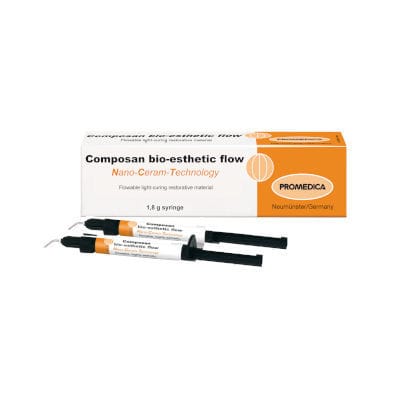 Material dental de composite fluido - Composan bio-esthetic flow - Promedica Dental Material GmbH   - para la obturación de canales / para carillas dentales / para sellado de canales