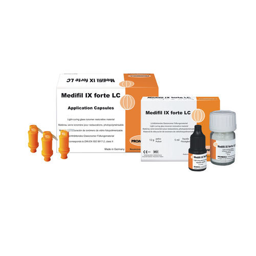 Material dental vidrio ionómero - Medifil IX forte LC - Promedica Dental Material GmbH   - para restauración dental / fotopolimerizable / radiopaco