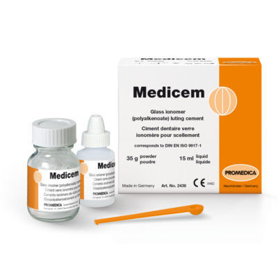 Adhesivo dental para puente dental - Medicem - Promedica Dental Material GmbH   - para corona / para inlays dentales / para onlays dentales