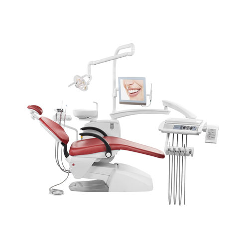 Unidad de tratamiento dental con sillón - CARE-22 D - Runyes Medical Instrument Co., Ltd. - con monitor / con portainstrumentos / con luz