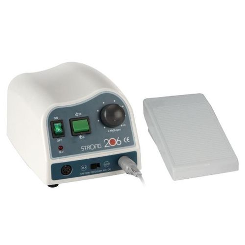 Unidad de control para micromotor de laboratorio dental - STRONG 206 - SAESHIN - eléctrica / de mesa / con pieza de mano