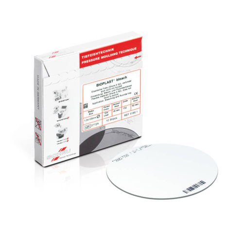 Material dental de fibra acrílica - BIOPLAST® bleach - Scheu-Dental GmbH   - para férulas terapéuticas / biocompatible