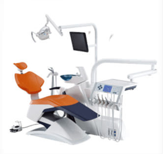 Unidad de tratamiento dental con sillón - Taurus G2 - Shinhung - con monitor / con portainstrumentos / con luz