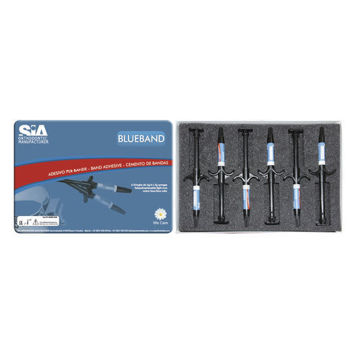 Adhesivo dental para anillos ortodónticos - Blue Band - SIA ORTHODONTIC MANUFACTURER - a base de sílice / para metal / fotopolimerizable