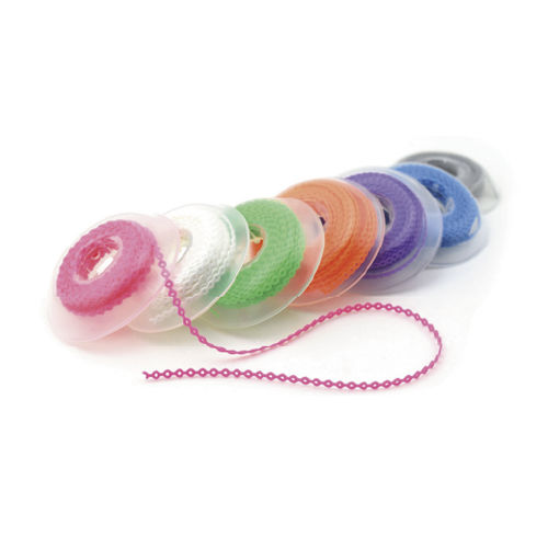 Goma de ortodoncia cadena - E90-CHAA7 A C - SIA ORTHODONTIC MANUFACTURER - de ligadura