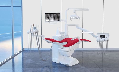 Unidad de tratamiento dental con sillón - S280TRC  - Stern Weber - con reposacabezas flexible / con sistema de higiene / con monitor