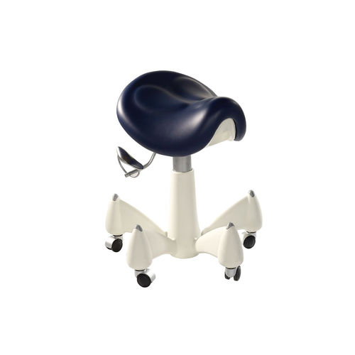 Taburete para centro sanitario - PLUTO LE - TECNODENT - basculante / con ruedas / con respaldo regulable