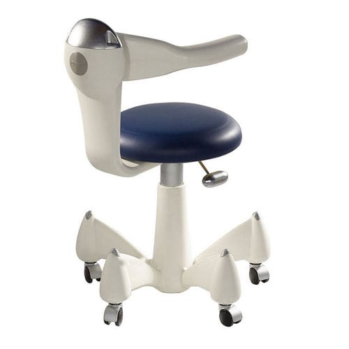 Taburete para consulta médica - Venus - TECNODENT - de altura variable / con ruedas / con respaldo