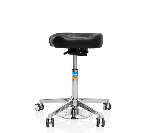 Taburete para consulta médica - easyPro F  - UFSK-International OSYS - de altura variable / giratorio / neumático