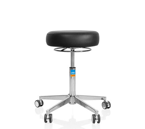 Taburete para consulta médica - easyLine R - UFSK-International OSYS - de altura variable / giratorio / neumático