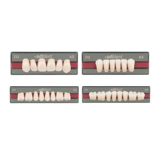 Prótesis dental de PMMA - Odident - Unidesa-odi Union Dental SA   - translúcida / forma anatómica