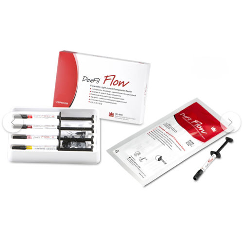 Material dental de composite fluido - DenFil Flow - VERICOM Co., Ltd.   - de resina / para restauración dental / para sellado de canales