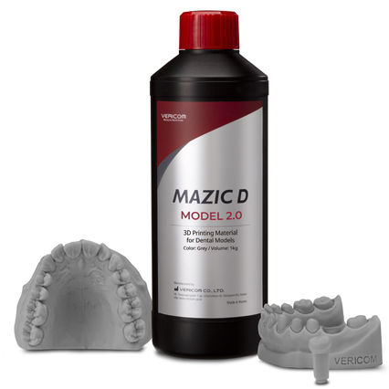 Material dental de resina - MAZIC D  2.0 - VERICOM Co., Ltd.   - para impresión en 3D / ortodóntico / de modelización