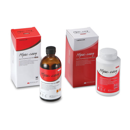 Material dental de fibra acrílica - Hipac cozy - VERICOM Co., Ltd.   - de resina / para la fabricación de dentaduras postizas