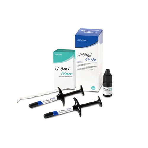 Adhesivo dental de brackets - U-Bond Ortho - VERICOM Co., Ltd.   - para cerámica / para metal / fotopolimerizable