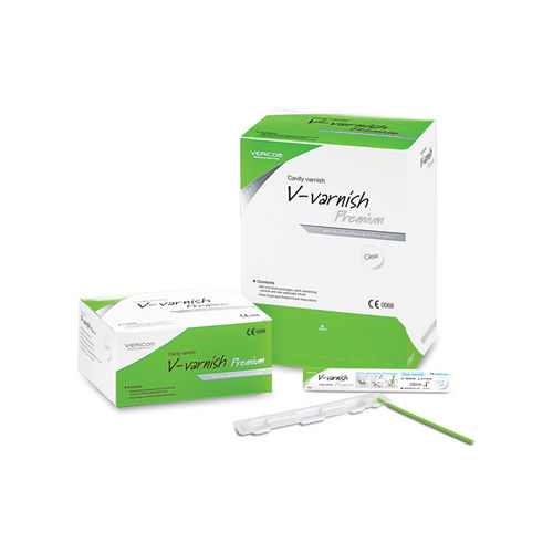 Material dental barnizado - V-varnishPremium	 - VERICOM Co., Ltd.   - para profilaxis dental / transparente