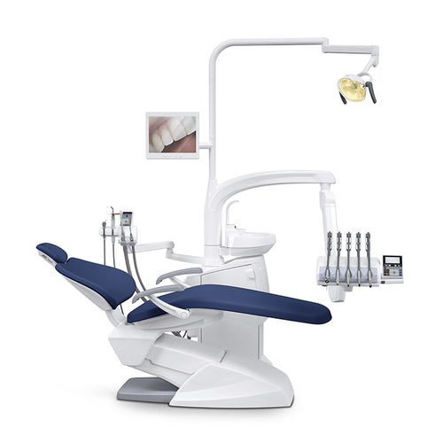 Unidad dental compacta - V586 - Suzhou Victor Medical Equipment - con monitor / con portainstrumentos / con luz