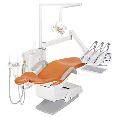 Unidad de tratamiento dental con sillón - V100 - Suzhou Victor Medical Equipment - con portainstrumentos / con luz