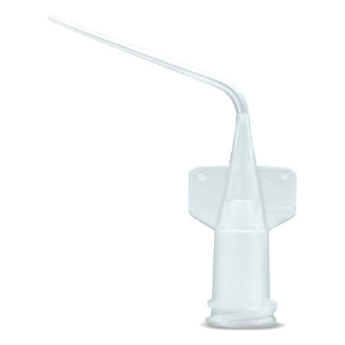 Cánula de irrigación endodóntica - Elasti-Vac™ - Vista Dental Products   - curvada / flexible