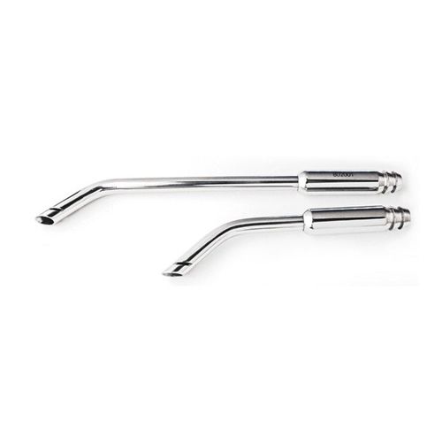 Cánula de aspiración dental - 8020 series - Vista Dental Products   - curvada / de acero inoxidable / apta para autoclave
