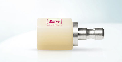 Material dental híbrido - ENAMIC®  - VITA Zahnfabrik H. Rauter GmbH & Co.KG   - de cerámica híbrida / CAD CAM / de fresado