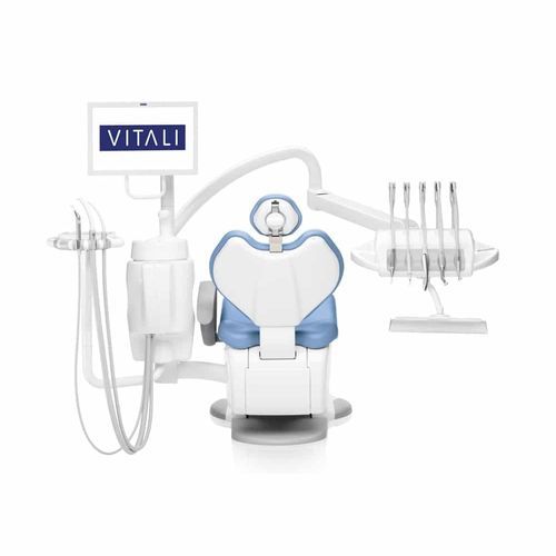 Unidad dental con reposacabezas flexible - T5 MASTER  - VITALI S.R.L.   - con monitor / con sistema de higiene / con portainstrumentos