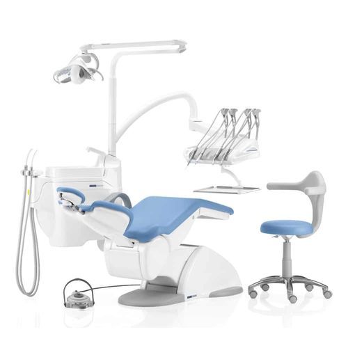 Unidad dental con sillón eléctrico - T5 MASTER 4.0 - VITALI S.R.L.   - con reposacabezas flexible / con monitor / con sistema de higiene