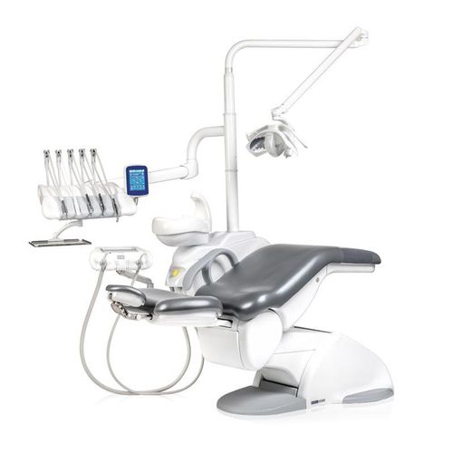 Unidad dental con reposacabezas flexible - V8 TOUCH NL - VITALI S.R.L.   - con monitor / con sistema de higiene / con portainstrumentos