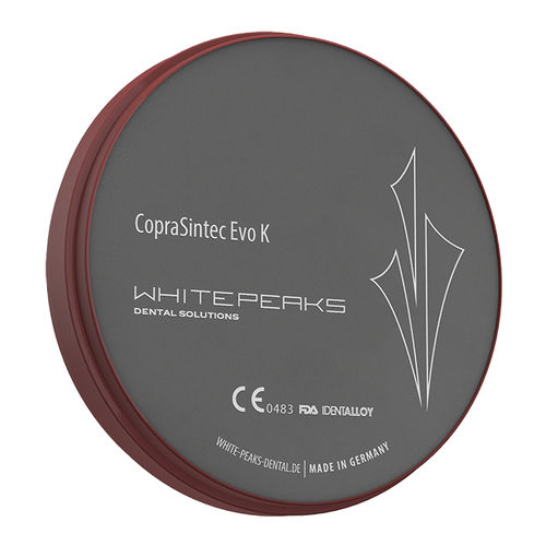 Material dental CoCr - CopraSintec Evo K - Whitepeaks Dental Solutions GmbH - para restauración dental / de fresado