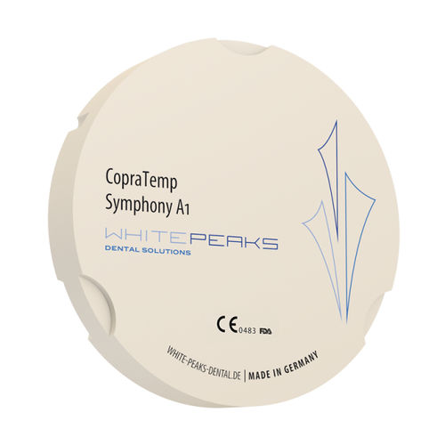 Material dental de PMMA - CopraTemp Symphony 95 - Whitepeaks Dental Solutions GmbH - para restauración dental / para corona / para puente dental