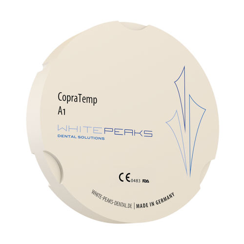 Material dental de PMMA - CopraTemp 95 - Whitepeaks Dental Solutions GmbH - para restauración dental / para corona / para puente dental