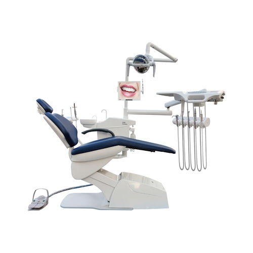 Unidad dental con sillón electromecánico - EVERSUN S2308 - Sinol Dental Limited - con reposacabezas flexible / con monitor / con sistema de higiene