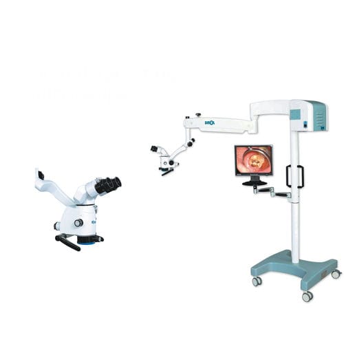 Microscopio quirúrgico para odontología - LZJ-6E - Sinol Dental Limited - con ruedas