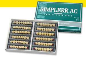 Prótesis dental de fibra acrílica - SIMPLERR AC - YAMAHACHI DENTAL MFG., CO.   - para dientes posteriores