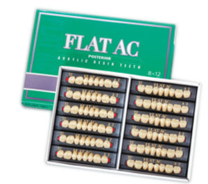 Prótesis dental de fibra acrílica - FLAT AC  - YAMAHACHI DENTAL MFG., CO.   - para dientes posteriores