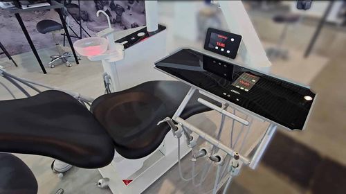Unidad de tratamiento dental con sillón - LIBERTY  - ZEISING GNATHOLOGIE GmbH   - con reposacabezas flexible / con sistema de higiene / con portainstrumentos