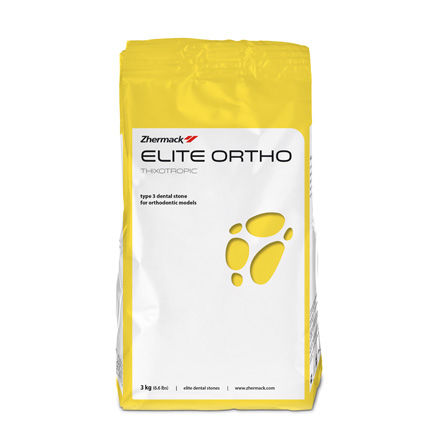 Material dental de piedra - Elite Ortho - Zhermack - para laboratorio dental / ortodóntico / de modelización