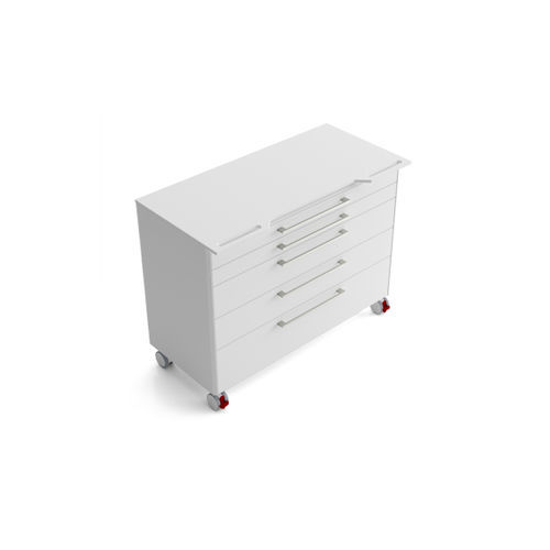 Carro médico - PMR5AH2 - Zilfor - para instrumental dental / de logística / con cajón