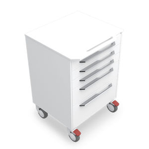 Carro médico - ALR5AH - Zilfor - de uso general / 5 cajones / móvil