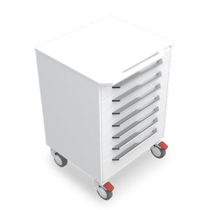 Carro médico - ALR7AH - Zilfor - de uso general / 7 cajones / móvil